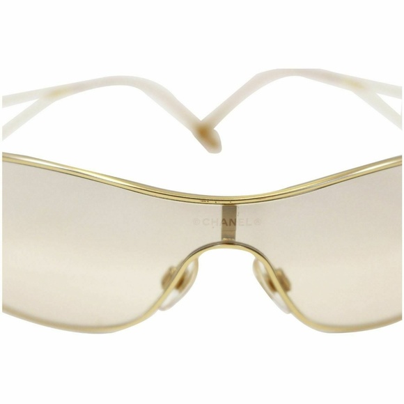 CHANEL Crystal CC Logo Sunglasses 4073-B Gold - Picture 4 of 8